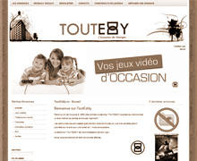 Site internet ToutEddy - Noir et blanc