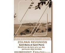 Affiche promotionnelle pour Zolpan Revunion - Noir et blanc