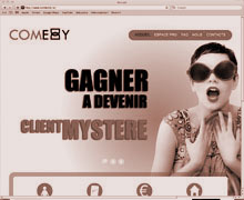 Site Internet www.comeddy.re - Noir et blanc