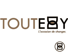 Création du logo du site ToutEddy www.touteddy.re - Noir et blanc